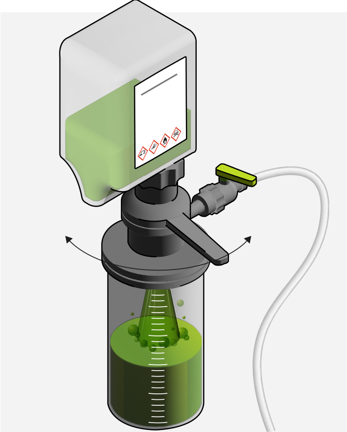 Un système de transfert en circuit fermé (Close Transfer System ou CTS)